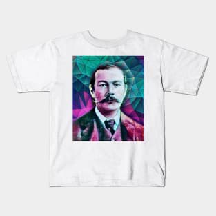 Arthur Conan Doyle Portrait | Arthur Conan Doyle Artwork 8 Kids T-Shirt